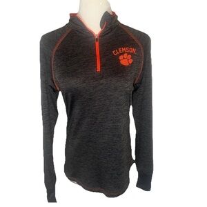 Clemson University Gray Quarter Zip Women’s S Shirt